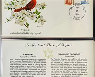 1978 The Birds and Flowers of The 50 States - Limited Edition Collection of Philatelic Commemorative 1st Day FDC Covers Issued by Fleetwood And The National Audubon Society
