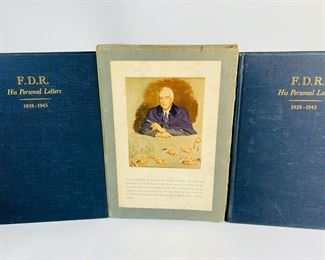 First Edition 1950 F. D. R. His Personal Letters 1928-1945 - Two Volume Series In Book Sleeve
