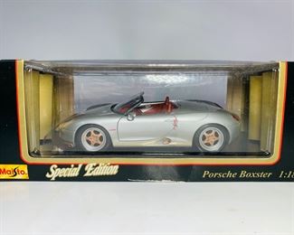 Vintage 1993 Maisto Special Edition Porsche Boxster 1:18 Scale Model Car in Original Box
