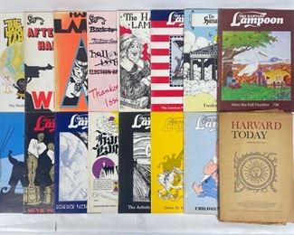 1970s The Harvard Lampoon Magazines and The Harvard Crimson Newspapers
