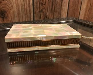 Mother of Pearl makeup kit case
