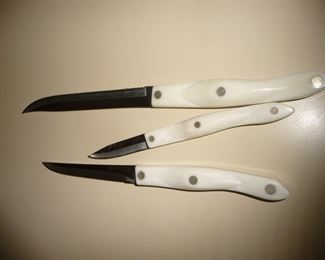 white Cutco knives
