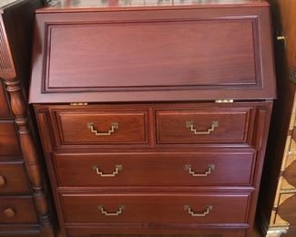 Chinese Wooden Drop Front Desk