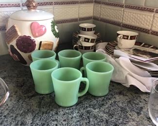 Vintage Jadeite Coffee Mugs