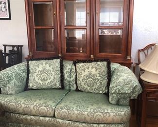 Green Design Upholstered Love Seat