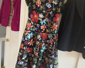 Floral Embroidered Midi Dress