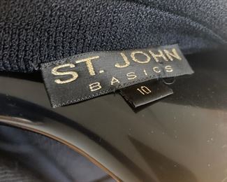 St. Johns Black Dress Coat