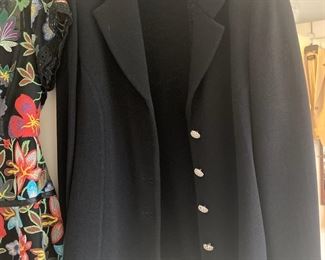 St. Johns Black Dress Coat