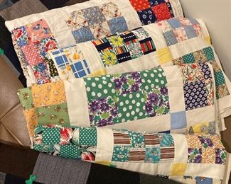Assortment of Patchwork Quilts