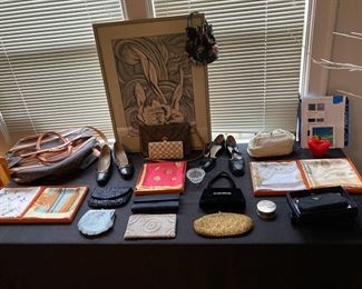 Beaded Purses, Silk Scarves