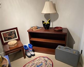 Two Tier Wood Shelf, Snow/Ski Boots