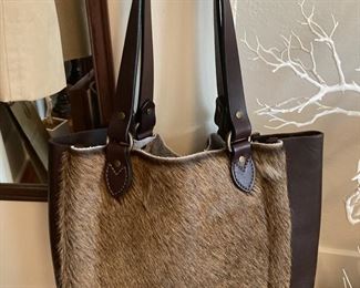 Southwest Style Purse Made with Fur