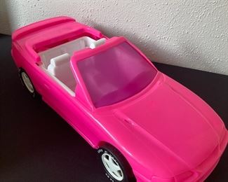 Vintage Hot Pink Barbie Ford Mustang