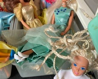 Assortment of Barbies