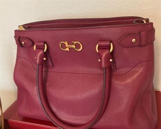 Pink Salvatore Ferragamo Batik Handbag