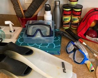Snorkeling Goggles, Flash Scuba Fins