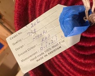 Luxury Mohri Pakistan Bokhhara Rug, 100% Wool Pile