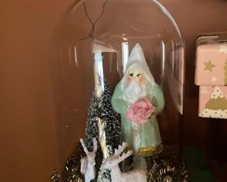 Santa and Reindeer Ornament