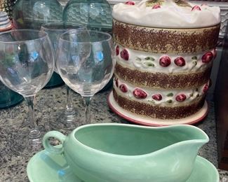 Vintage Green Creamer