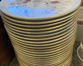 Set of Shenango "Season's Greetings" Plates
