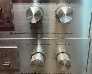 Pioneer Reverberation Amplifier - SR-303, Pioneer Dynamic Processor RG-2,Pioneer Stereo Amplifier SA-8800