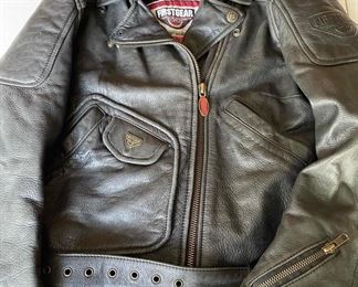 First Gear Leather Motorcycle Jacket