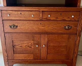 Nice antique Dresser…top piece is separate 