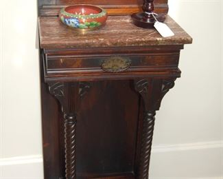 Marble top console table