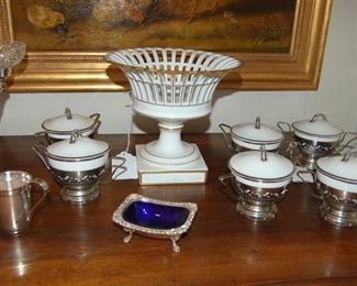 Sterling silver soup cups