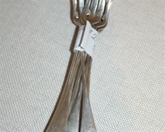 Sterling oyster forks
