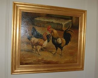 One of several J. Filkin animal paintings
