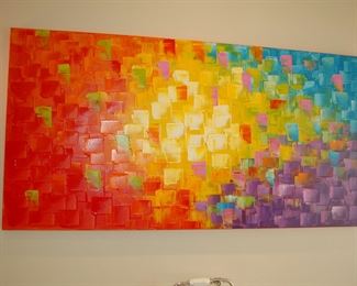 One of several modern paintings