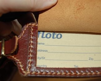 Floto leather duffle bag