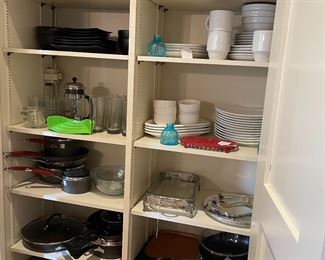 Assortment of serving pieces