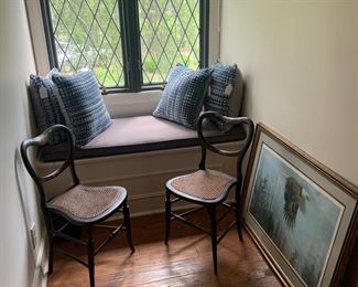 Cane bottom chairs