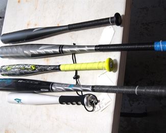 Variety of baseball bats