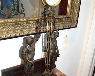 Vintage bronze clock