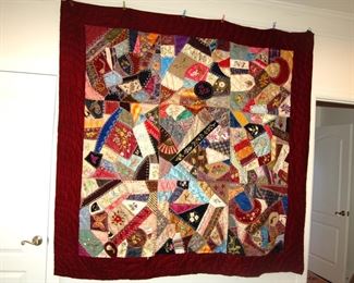 Velvet "Crazy" quilt
