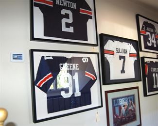 Signed football jerseys