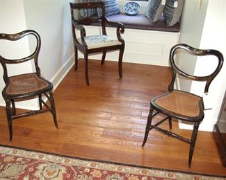 Cane bottom chairs