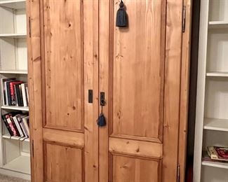Large Welsh Pine Cupboard, great look / great shape…TV or Storage…Good English/Welsh Style