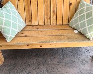 Small Wood Bench
