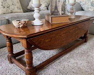 Nice Long Drop Leaf Coffee Table Excellent Condition…Appears to be Pennsylvania House Casual / Country Style
