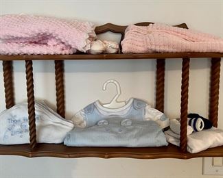 Baby Items, giftable….Shelf too