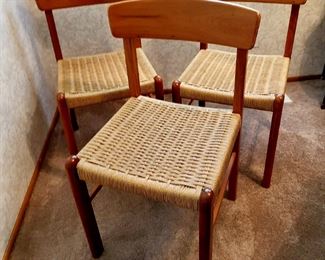 Set of FOUR! (we found another one!) Danish Modern Style Dining Chairs #6