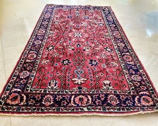 100% Wool Rug hand-tied in Turkey $220 or bid #18