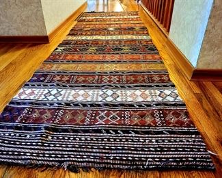 Flat Weave Wool Runner made in Turkey #19