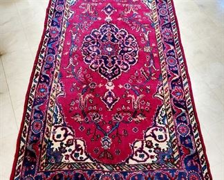 Vintage Hand-knotted Wool rug from Turkey $195 or bid #17