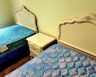 Pair of French Provencial twin beds