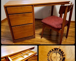 RUSSEL WRIGHT for Conant Ball Furniture MODERNIST Desk & Chair $649 and NOW 50% OFF 